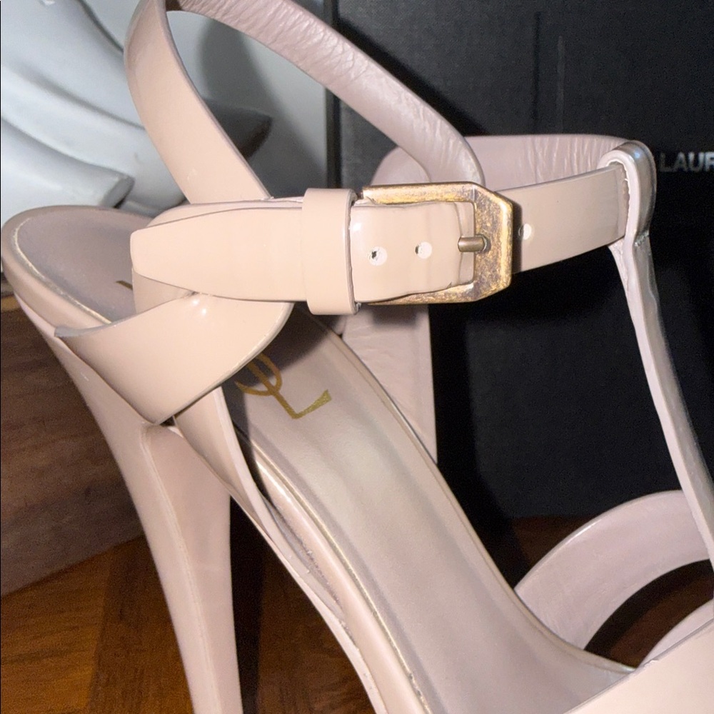 👠 Saint Laurent Tribute 105 Sandal “Rose Antique” Size 38 Preloved 👠 - Picture 12 of 13